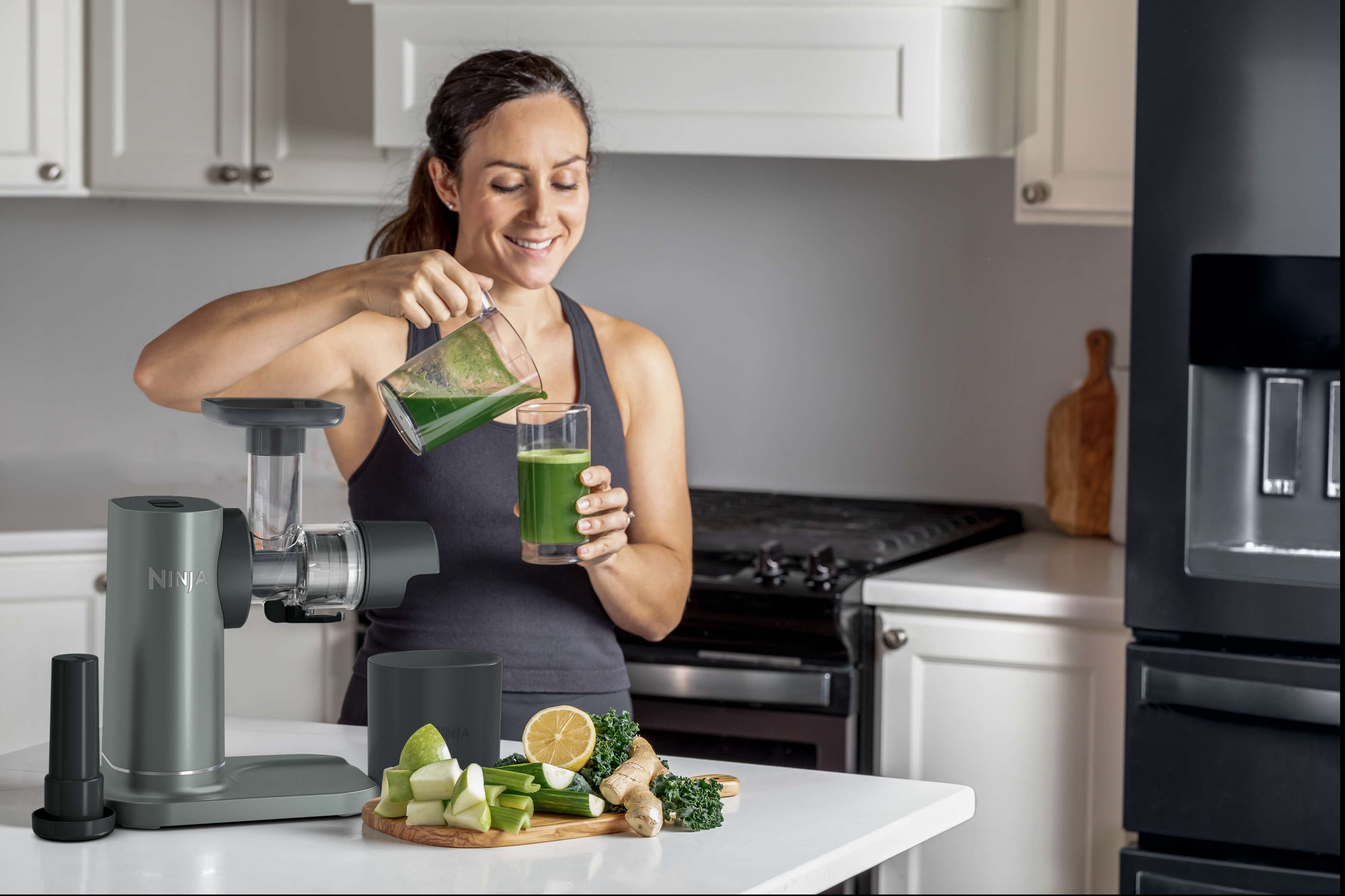 Ninja 3-in-1 Cold Press Juicer, Slicer & Shredder with Anti-Clog